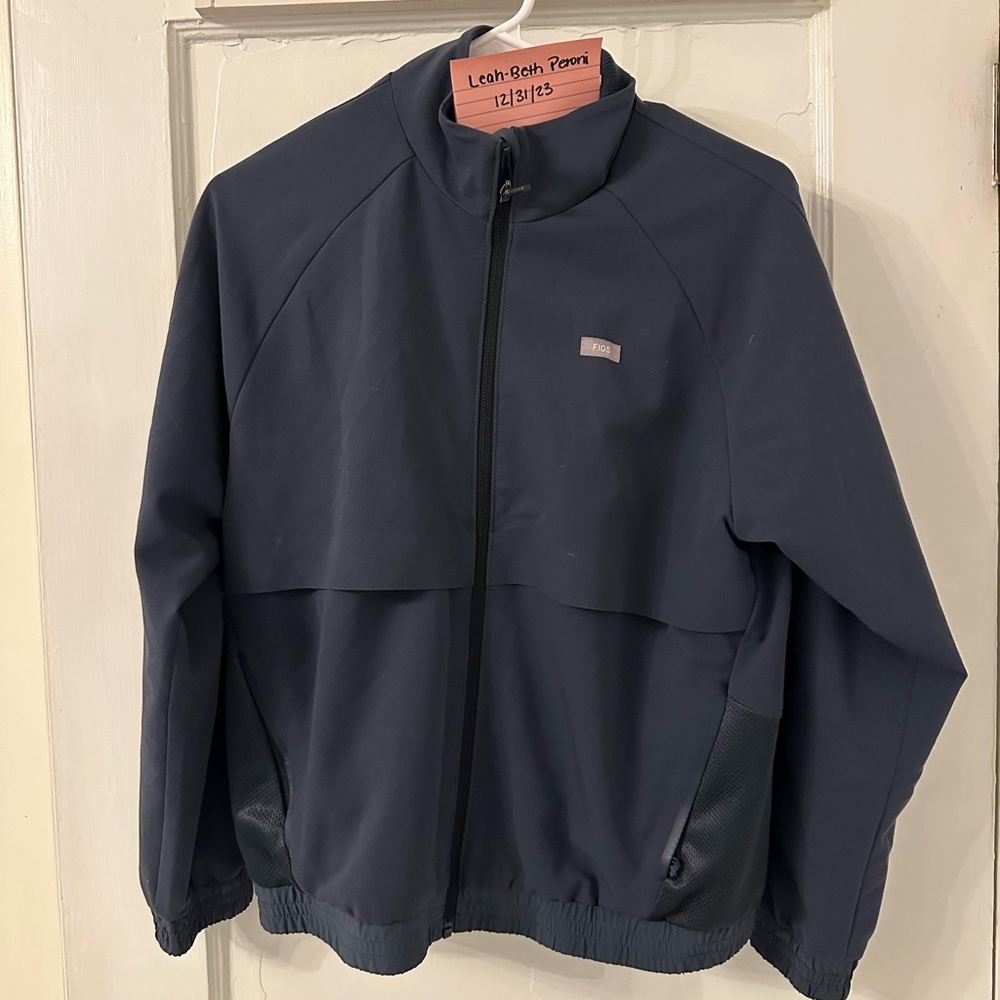 Figs Sydney Scrub Jacket in Night Sky - Small
